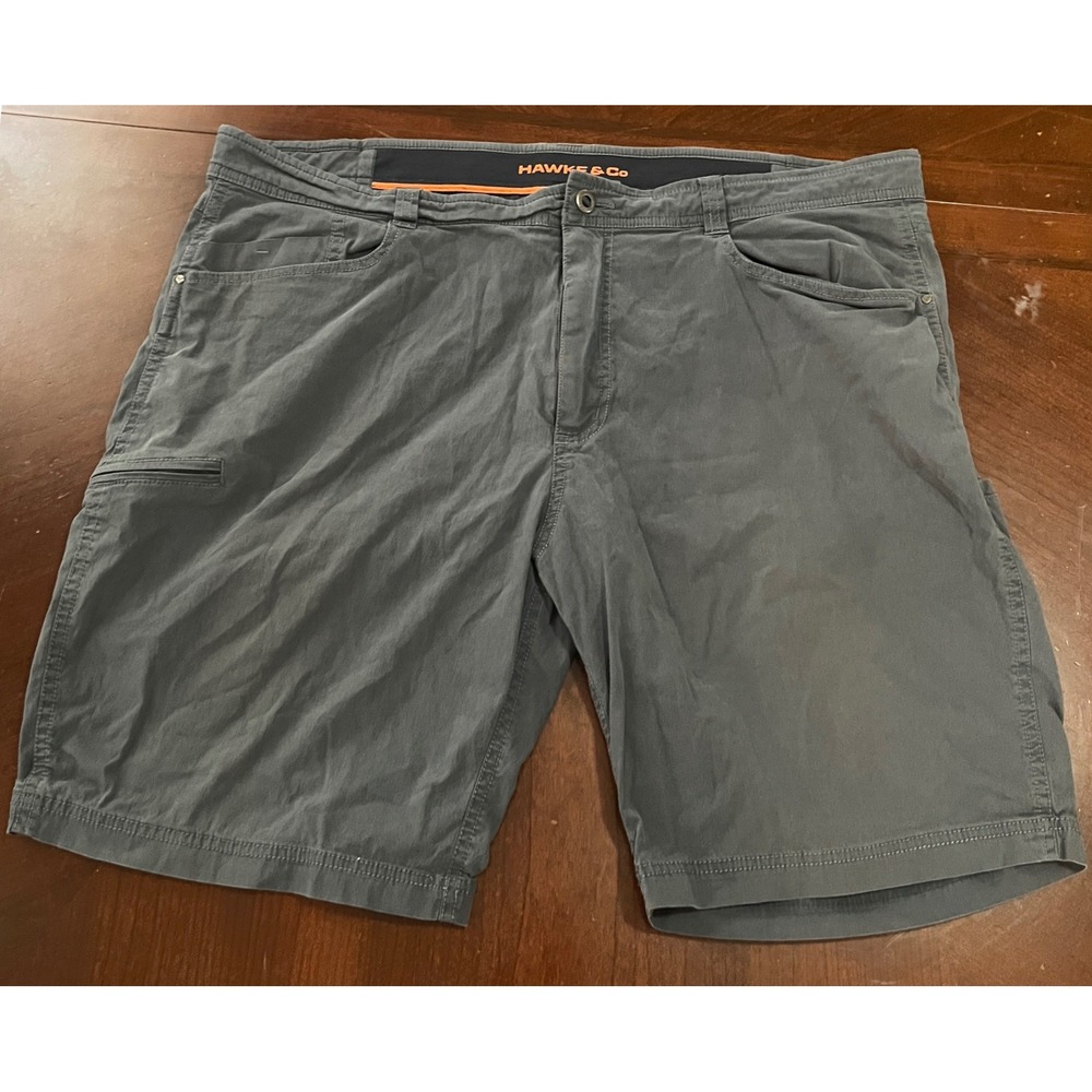 Hawke Co Mens Dynamic Sport Fiber Cargo Shorts Gray HSW2091C Size 42 Hiking